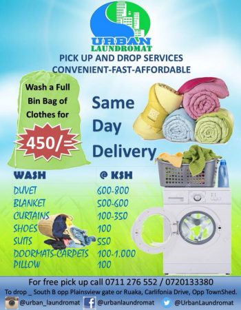 Urban laundromat – Laundry Services in Ruaka